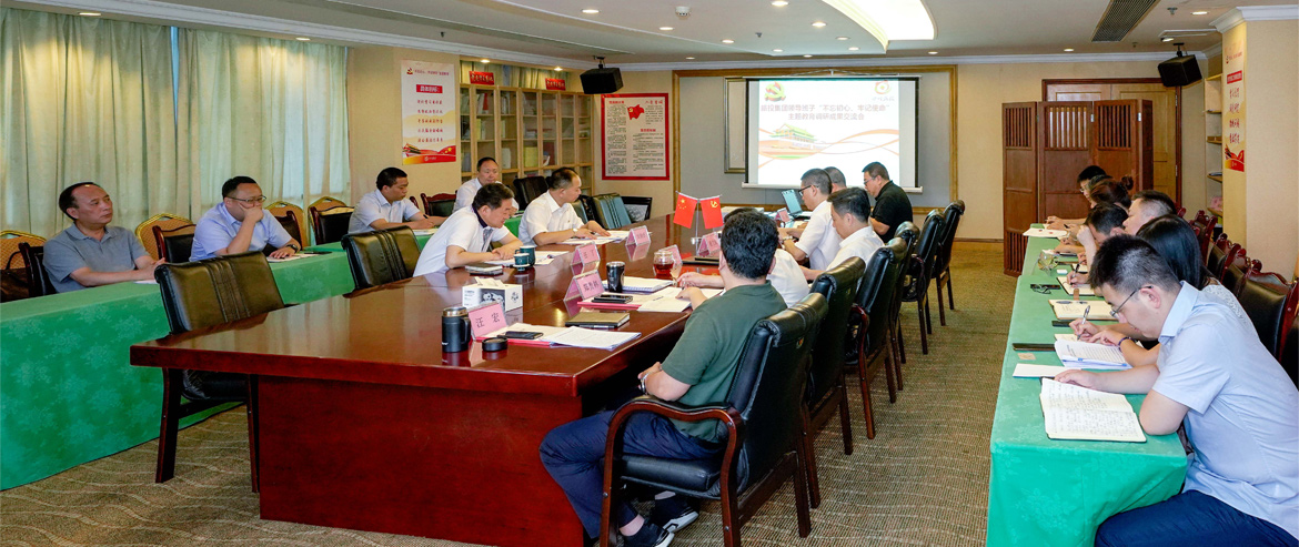 尊龙凯时集团领导班子召开“不忘初心、牢记使命”主题教育调研成果交流会